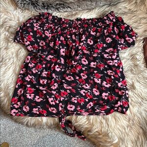 Express Floral Off-Shoulder Women's Top